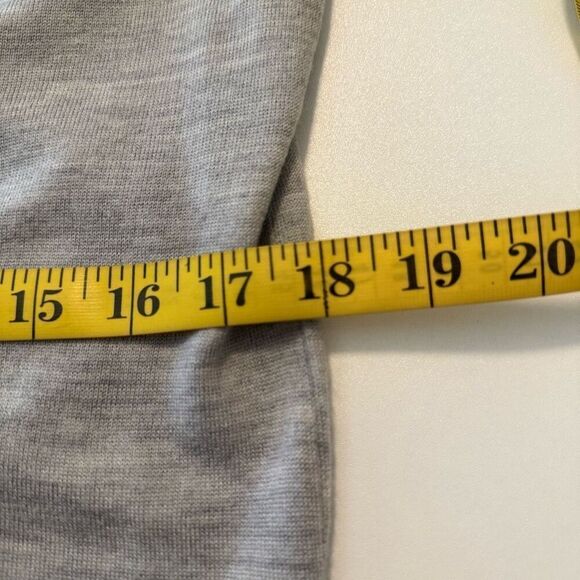 J. Crew Gray Merino Wool Three Quarter Sleeve Sweater Sz S Preppy, Lt Academia - Picture 7 of 10